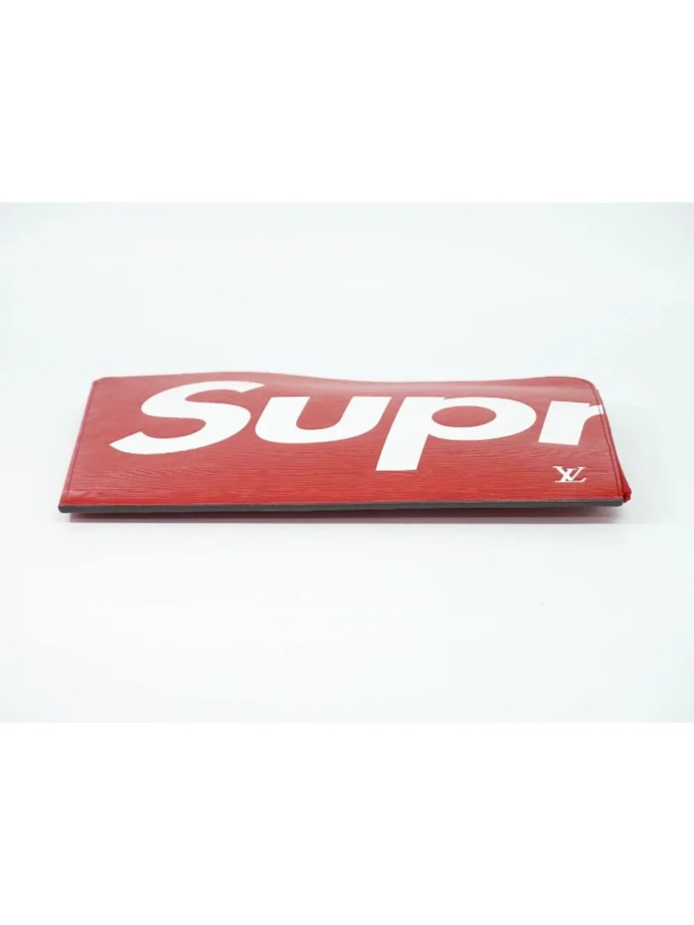 Louis Vuitton LV Supreme Pochette Jour GM Epi Leather Clutch Red White